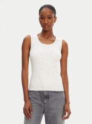 Marciano Guess Top 5RGR47 5821Z Écru Regular Fit. Topy damskie Marciano Guess, xxs, z aplikacjami, z wiskozy, bez kołnierzyka. Za 289.99 zł.