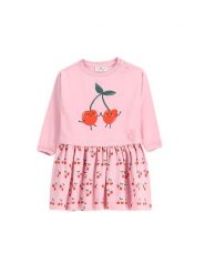 Coccodrillo Sukienka codzienna WC5129102MGN Różowy Regular Fit. Czerwone sukienki dziewczęce COCCODRILLO, bez wzorów, z bawełny, bez ramiączek. Za 49.99 zł.
