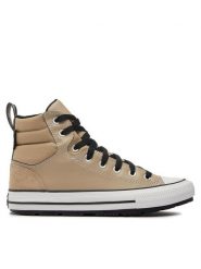 Converse Trampki Chuck Taylor All Star Berkshire Boot A04475C Beżowy. Brązowe trampki i tenisówki męskie Converse, bez wzorów, ze skóry, bez zapięcia. Za 239.99 zł.