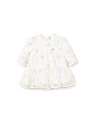 Mayoral Sukienka elegancka 2817 Écru Regular Fit. Sukienki dziewczęce Mayoral, bez wzorów, z syntetyku, eleganckie, bez ramiączek. Za 189.99 zł.