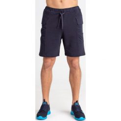 SPODENKI Armani Exchange. Niebieskie szorty męskie Armani Exchange, bez wzorów, z bawełny. Za 251.40 zł.