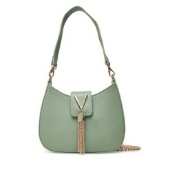 Torebka Valentino. Zielone torebki klasyczne damskie Valentino, bez wzorów, bez dodatków. Za 239.99 zł.