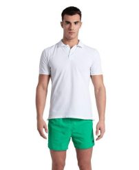 Koszulka męska T-shirt bawełniany polo kołnierzyk Arena Poloshirt. Białe koszulki polo męskie Arena, l, bez wzorów, z bawełny, bez ramiączek. Za 91.98 zł.