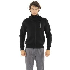 Kurtka wygodna z kaptur na co dzień na siłownię. Czarne kurtki outdoor męskie LEONE 1947 APPAREL, bez wzorów, z lycry, bez kaptura. W wyprzedaży za 201.87 zł.