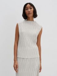 Someday. Top w kolorze kremowym rozmiar: 36. Brązowe topy damskie Someday, bez wzorów, bez kołnierzyka. Za 121.99 zł.