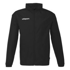 Kurtka wodoodporna Uhlsport Essential. Białe kurtki treningowe męskie UHLSPORT, s, bez wzorów, z materiału, do piłki nożnej. Za 160.00 zł.
