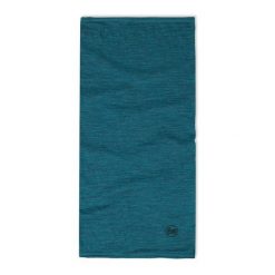 Komin na szyję - Bandana BUFF Merino Lightweight Solid. Niebieskie szaliki męskie Buff, bez wzorów, z materiału. Za 89.15 zł.
