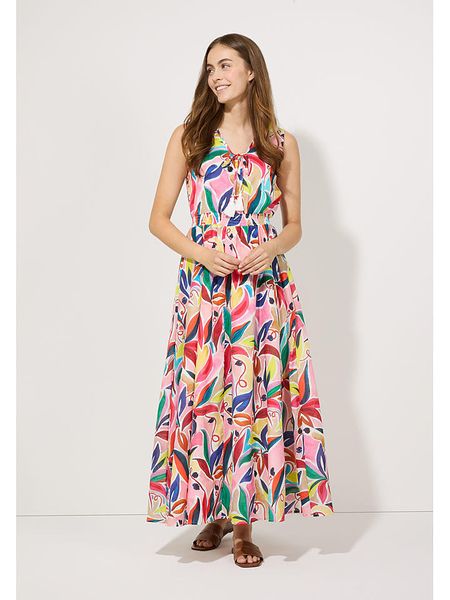 More & More Sukienka w kolorze różowym ze wzorem rozmiar: 38. Różowe sukienki damskie MORE & MORE, bez wzorów, z bawełny, bez kołnierzyka, bez ramiączek, maxi. Za 243.84 zł.