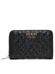 Guess Portfel Isemay Slg SWGG96 28140 Czarny. Czarne portfele damskie Guess, z aplikacjami, ze skóry. Za 269.99 zł.