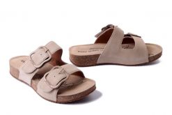 JOSEF SEIBEL 78564 380 200 Tonga 64 beige, klapki damskie. Brązowe klapki damskie Josef Seibel, bez wzorów, ze skóry, bez obcasa. Za 244.93 zł.