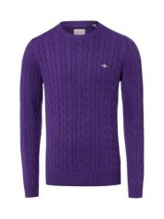 Gant Sweter Mężczyźni Bawełna lila, M. Swetry męskie Gant, m, bez wzorów, z bawełny, bez kołnierzyka. Za 699.95 zł.