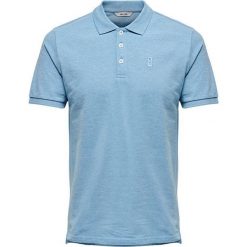 ONLY&SONS Męska koszulka polo triko North SS Fitted Polo Tee Imperia l Blue (rozmiar M). Niebieskie koszulki polo męskie Only&Sons, l, bez wzorów, bez ramiączek. W wyprzedaży za 61.00 zł.