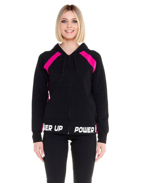 Bluza z bawełna z kaptur na co dzień na siłownię. Czarne bluzy sportowe damskie LEONE 1947 APPAREL, xl, bez wzorów, z bawełny, bez ramiączek, bez kaptura. Za 105.21 zł.