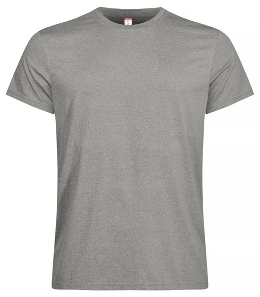 Clique Basic Active-T męski T-shirt 100% poliester – Grey Melange. Szare t-shirty męskie CLIQUE, m, bez wzorów, z dzianiny, bez kołnierzyka. Za 86.50 zł.