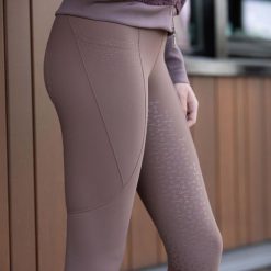 Damskie legginsy jeździeckie z pełną przyczepnością Harry's Horse Classy. Brązowe legginsy damskie HARRYS HORSE, s, z aplikacjami, z elastanu. Za 268.50 zł.