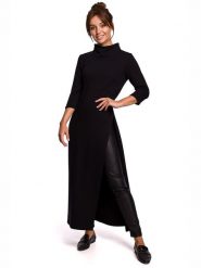 Be Wear Tunika w kolorze czarnym rozmiar: S. Czarne tuniki damskie Be Wear, na co dzień, s, bez wzorów, bez kołnierzyka, bez ramiączek. Za 150.37 zł.