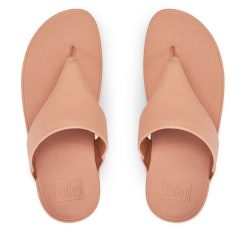 Japonki FitFlop. Czerwone klapki damskie FitFlop, bez wzorów, bez obcasa. Za 219.99 zł.