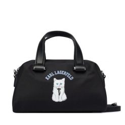 Torebka KARL LAGERFELD. Czarne torebki klasyczne damskie Karl Lagerfeld, bez wzorów, bez dodatków. Za 779.99 zł.