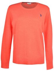 U.S. Polo Assn. Sweter w kolorze pomarańczowym rozmiar: S. Pomarańczowe swetry klasyczne damskie U.S. Polo Assn., s, z bawełny, bez kołnierzyka. Za 166.10 zł.