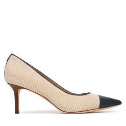 Szpilki LAUREN RALPH LAUREN. Brązowe szpilki Lauren Ralph Lauren, bez wzorów, bez obcasa. Za 729.99 zł.