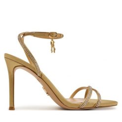 Sandały Steve Madden. Żółte sandały damskie Steve Madden, bez wzorów, bez obcasa, na szpilce. Za 519.99 zł.