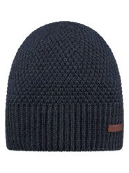 Barts Czapka "Noar" w kolorze granatowym rozmiar: onesize. Niebieskie czapki męskie Barts, z aplikacjami, ze splotem, sportowe. Za 96.14 zł.