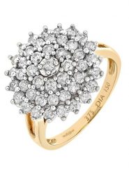 Diamant Exquis Złoty pierścionek z diamentami rozmiar: 54. Żółte pierścionki damskie Diamant Exquis, z diamentem, złote. Za 2,798.15 zł.
