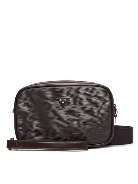 Guess Saszetka HMMIPW P6350 Brązowy ciemny. Brązowe saszetki męskie Guess, ze skóry. Za 324.99 zł.