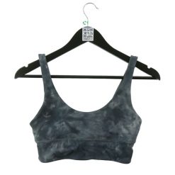 Second life - Biustonosz sportowy damski odwracalny - Stan bardzo dobry. Czarne biustonosze sportowe damskie LULULEMON, bez wzorów, z materiału. Za 170.36 zł.