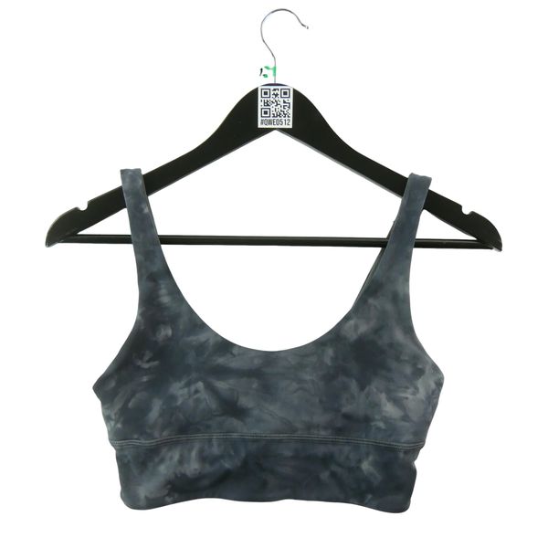 Second life - Biustonosz sportowy damski odwracalny - Stan bardzo dobry. Czarne biustonosze sportowe damskie LULULEMON, bez wzorów, z materiału. Za 170.36 zł.