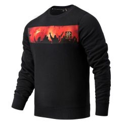 Bluza męska EXTREME HOBBY ULTRAS FLARE. Czarne bluzy bez kaptura męskie EXTREME HOBBY, m, z bawełny. Za 229.00 zł.
