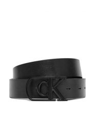 Calvin Klein Pasek Męski Curve Monogram Buckle 32Mm Rev LV04D7021G Czarny. Czarne paski męskie CALVIN KLEIN, bez wzorów, ze skóry. Za 249.99 zł.