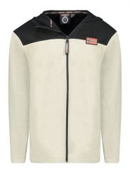 Geographical Norway Kurtka polarowa "Uniclerc" w kolorze jasnozielonym rozmiar: 3XL. Zielone kurtki męskie Geographical Norway, xl, bez wzorów, z polaru, bez kaptura. Za 79.03 zł.