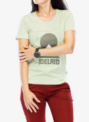 Koszulka bawełniana damska Edelrid Highball T-Shirt V. Zielone t-shirty damskie EDELRID, m, bez wzorów, z bawełny, bez kołnierzyka. Za 153.25 zł.
