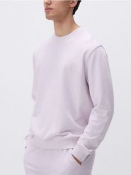 Bawełniana bluza regular fit - lawendowy. Fioletowe bluzy bez kaptura męskie Reserved, l, z bawełny. W wyprzedaży za 59.99 zł.