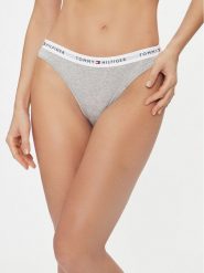 Tommy Hilfiger Figi klasyczne UW0UW03836 Szary. Szare figi damskie Tommy Hilfiger, xs, bez wzorów, z bawełny. Za 79.99 zł.