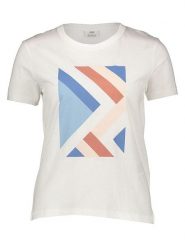 JDY Koszulka "Michigan Life" w kolorze białym rozmiar: XS. Białe bluzki damskie JDY, xs, bez wzorów, z bawełny, bez kołnierzyka. Za 30.85 zł.