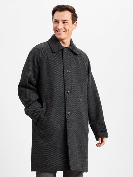 BOSS Orange wełniany płaszcz - Ocozy Mężczyźni Wełna czarny, 54. Czarne płaszcze męskie Boss Orange, m, bez wzorów, z wełny, eleganckie. Za 949.95 zł.