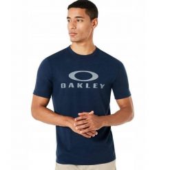 Koszulka sportowa męska Oakley O Bark Ohydrolix z krótkim rękawem. Niebieskie t-shirty sportowe męskie Oakley, m, bez ramiączek. W wyprzedaży za 55.00 zł.