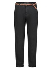 Sublevel Spodnie chino w kolorze czarnym rozmiar: S. Czarne spodnie materiałowe damskie Sublevel, bez wzorów, ze skóry. Za 139.54 zł.