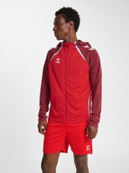 Bluza dresowa zapinana na zamek błyskawiczny Hummel Lead 2.0. Brązowe bluzy bez kaptura męskie HUMMEL, m, z dresówki. Za 249.00 zł.