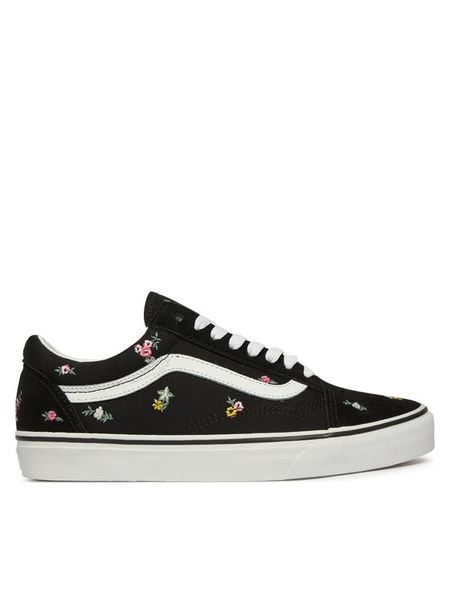 Vans Tenisówki Old Skool VN00113FB9P1 Czarny. Czarne trampki i tenisówki damskie Vans, bez wzorów, ze skóry. Za 399.99 zł.