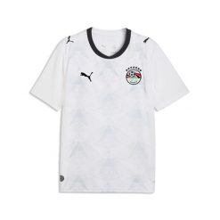 Męska koszulka wyjazdowa Egipt 2026 PUMA. Białe t-shirty sportowe męskie Puma, m, z materiału, bez ramiączek, do piłki nożnej. Za 429.00 zł.