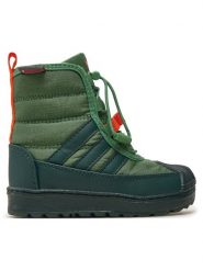 Adidas Kozaki Superstar 360 2.0 ID4051 Zielony. Zielone buty zimowe chłopięce Adidas, z materiału, bez zapięcia. Za 239.99 zł.