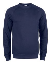 Clique Premium OC Roundneck bluza z bawełny organicznej – dark navy. Niebieskie bluzy bez kaptura męskie CLIQUE, m, z bawełny. Za 233.08 zł.