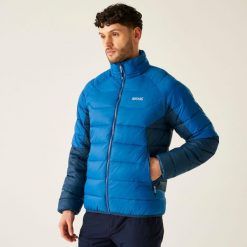 Kurtka męska przejściowa ocieplana Dalent. Niebieskie kurtki męskie Regatta, m, bez wzorów, z puchu, sportowe, bez kaptura. W wyprzedaży za 279.99 zł.