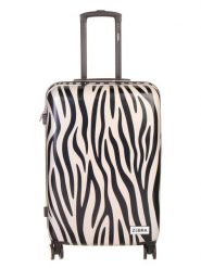 ZEBRA Walizka "Zebra" w kolorze czarno-kremowym - 40 x 66 x 25 cm rozmiar: onesize. Czarne walizki ZEBRA, bez wzorów. Za 224.95 zł.