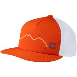 Czapka z daszkiem BUFF EXPLORE TRUCKER CAP CRAM. Żółte czapki męskie Buff, bez wzorów, z materiału. Za 78.99 zł.