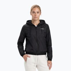 Kurtka damska Pitbull Adena Hooded. Czarne kurtki damskie PITBULL, l, bez wzorów, z nylonu, bez kaptura. Za 179.99 zł.