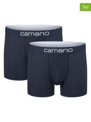 Camano Bokserki (2 pary) w kolorze granatowym rozmiar: S. Niebieskie bokserki męskie camano, bez wzorów. Za 48.28 zł.